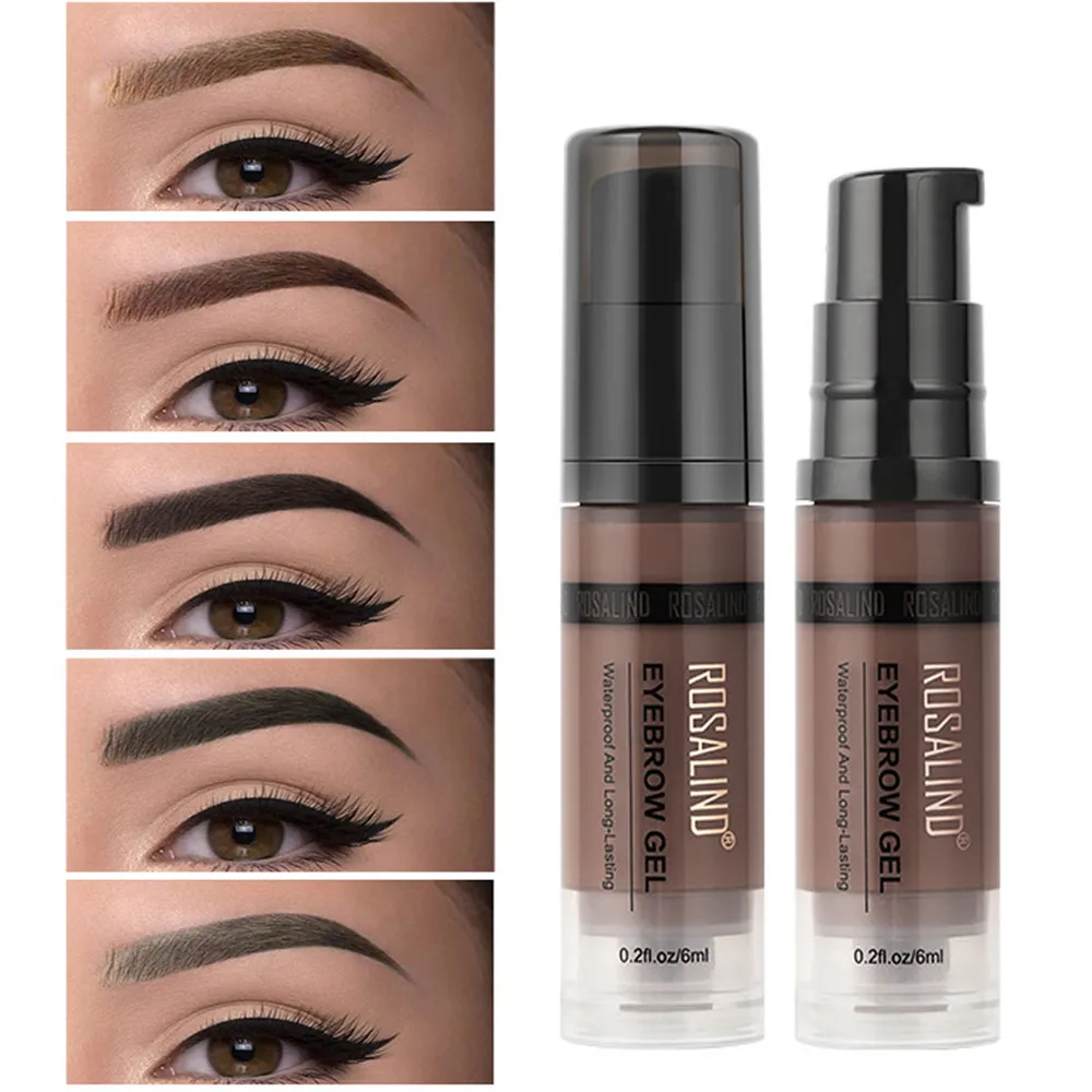 1PC Plastic Case Waterproof Eyebrow Enhancers Dyeing Gel Sweatproof Long Lasting Brow Tinting Cream Eye Cosmetic Accessory Tools