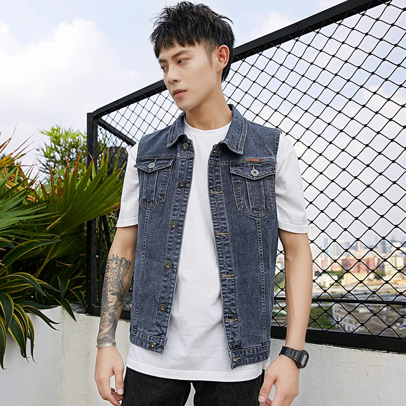 5xl denim vest