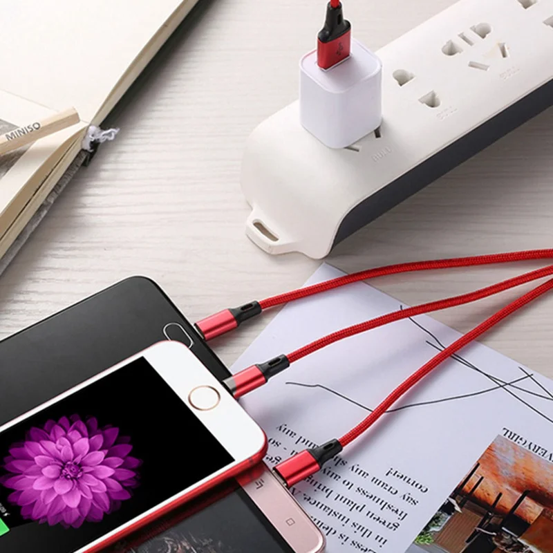 Мульти 3 в 1 Micro USB TypeC кабель для зарядки дизайн брелок Линия синхронизации данных для Iphone кабель освещения IOS Android samsung