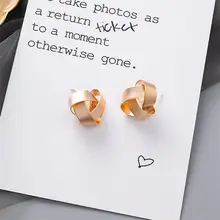 Металлическая Геометрическая Золотая шпилька, серьги для женщин, хорошее ювелирное изделие, аксессуары, необычные мини серьги-гвоздики