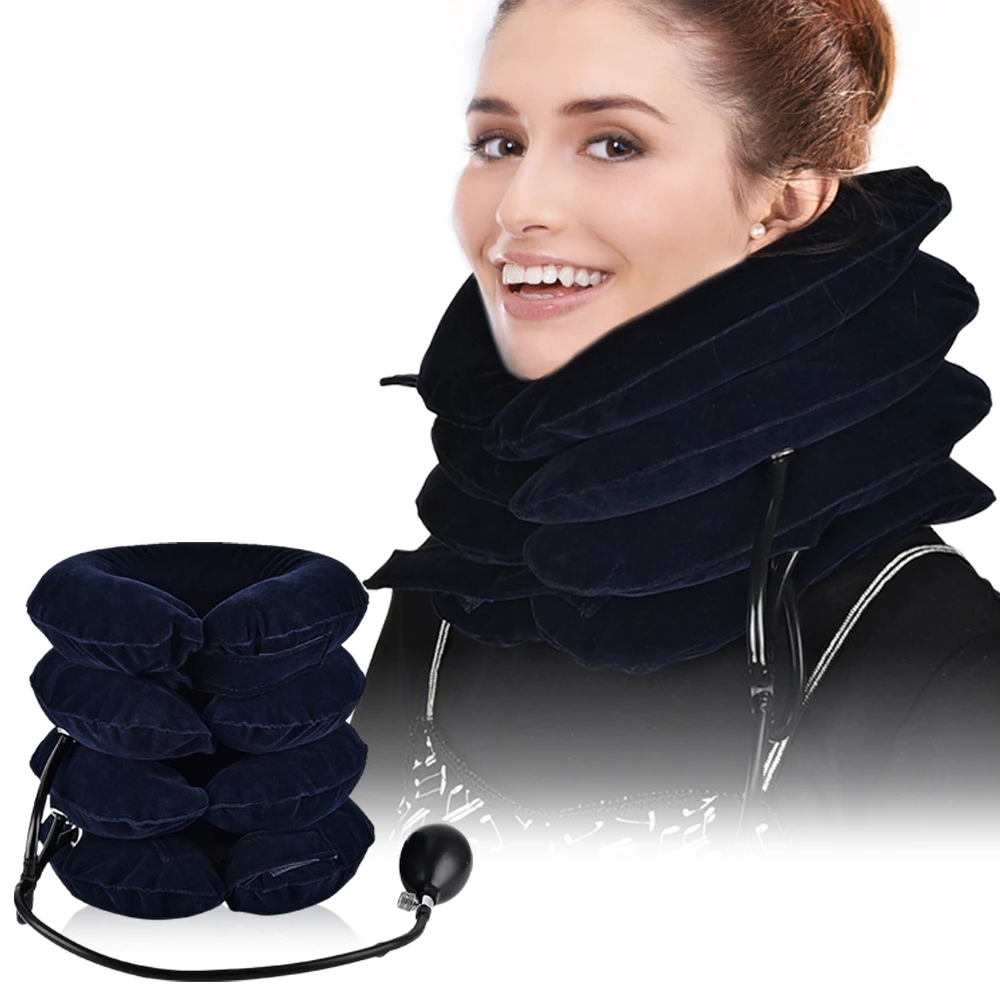 MD& Pinched Nerve Neck Stretcher Cervical Traction Device Inflatable