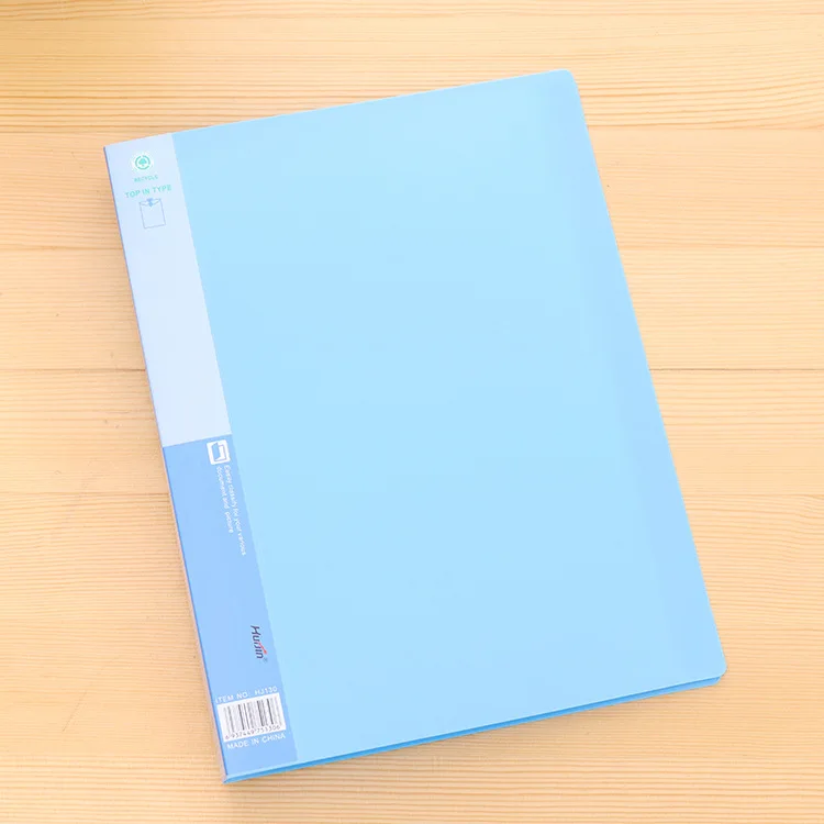 Folder A4 Transparent Insert Info Booklet Multilayer Loose-leaf Bag Students Test Paper Collection Clip Certificate Conference S