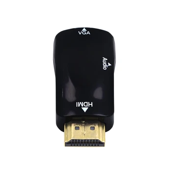 

HDMI to VGA Adapter Audio Cable Converter Male to Female Support HD 1080P for PC Laptop TV Box Projector