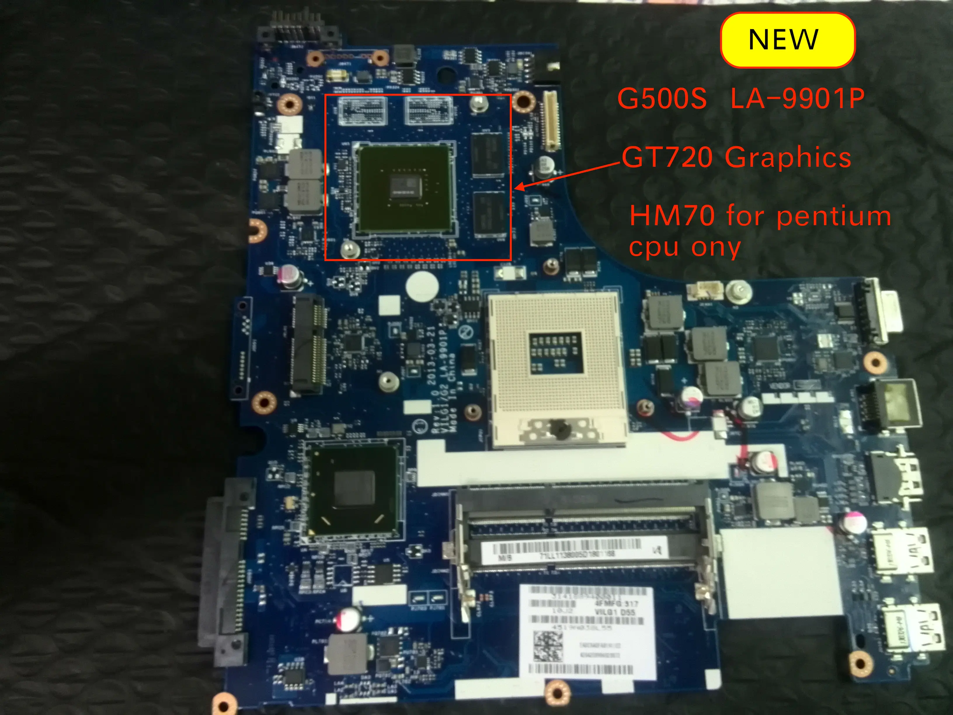 LA-9901P для ноутбука lenovo G500S материнская плата с GT720M 1GB GPU