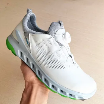 

Training Leather Golf Shoes Men Quality Golf Footwear Anti Slip Spikeless Golfing Shoes Men Comfortable Athletic Sneakers