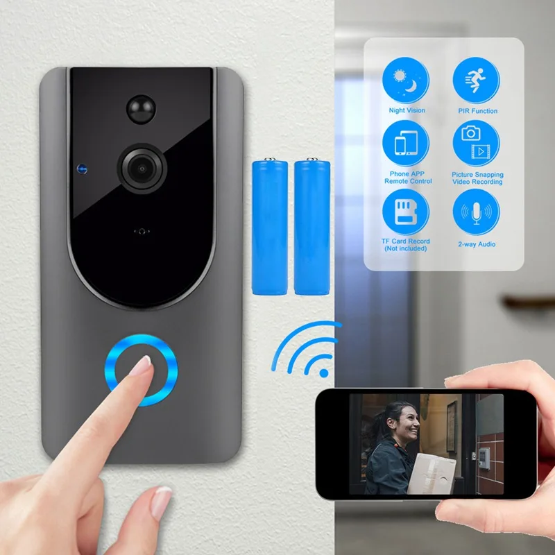 Smart Doorbell Wifi Camera IP Video Intercom Video Door Phone Door Bell Camera For Apartments IR Alarm Wireless Security Camera