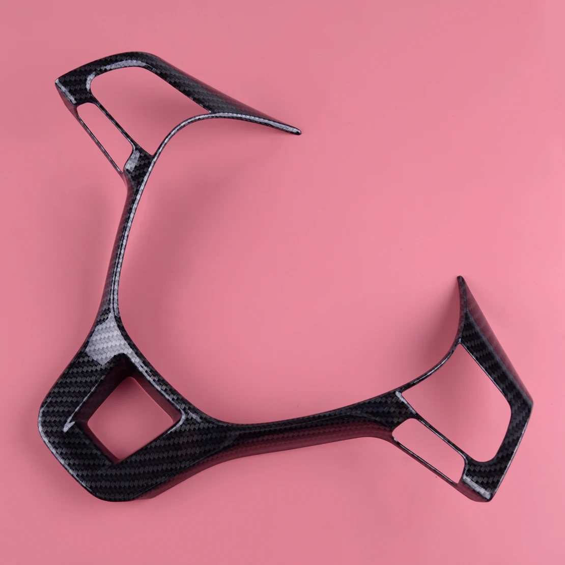 

CITALL Car ABS Carbon Fiber Style Steering Wheel Frame Trim Decor Fit for Volkswagen Jetta Tiguan 2017 2018 2019