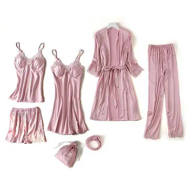 pink satin nightdress