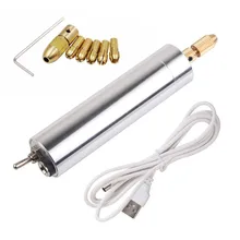 13 pces dc 5v motor elétrico broca de mão usb conjunto de ferramentas rotativas 22000rpm adequado para gravura polimento broca drivers ferramentas