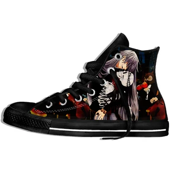 

Skull Shoes Men Black Flower Sneakers Rose Cool Anime 3d Printed Plimsolls Funny Punk Rock Mens Clothing Casual Summer Shoes