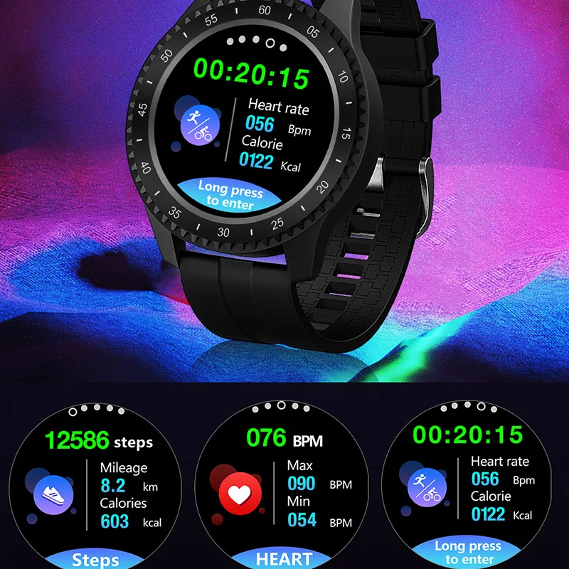 F17 Smart Watch 1.54 inch IP68 Waterproof Sport Pedometer Fitness Activity Tracker Heart Rate Monitor Smartwatch For Android IOS