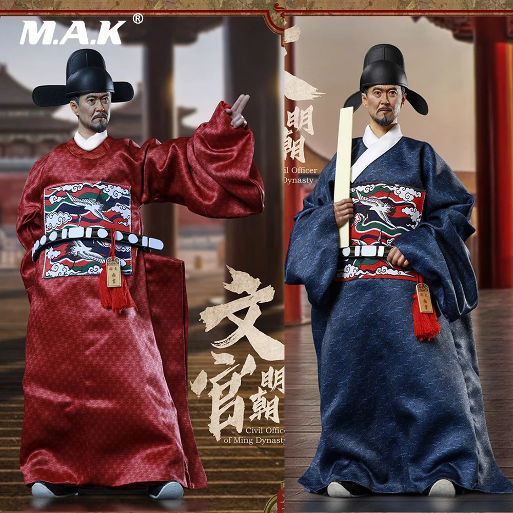 

With 3 set court dress 1/6 Scale KLG-R019 Ming Dynasty Ancient Civil Official Action Figure 12 inches action figure for fans