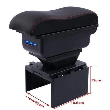 

For Toyota Auris Avensis Aygo Avanza Camry Corolla Carri Car Armrest Storage Box Center Console Leather Cup Holder Car Styling