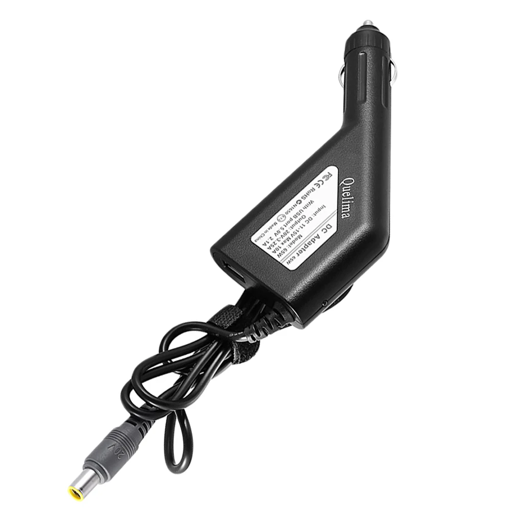 65W Car Interior Power Supply Car Charger Adapter for Lenovo Laptop Notebook