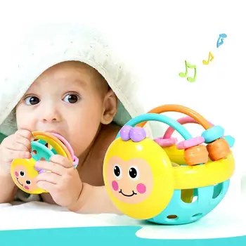 

Cute Baby Rattles Toy Hand Hold Jingle Shaking Bell Early Development Educational Toys Newborn Baby Toy Gifts