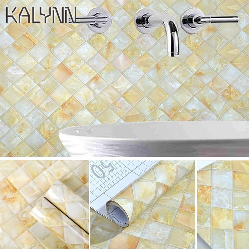 

Crystal Grid Pattern Self Adhesive Wallpaperl for Bathroom Kitchen Cupboard Countertops Contact Paper Marble Vinyl Wall Stickers