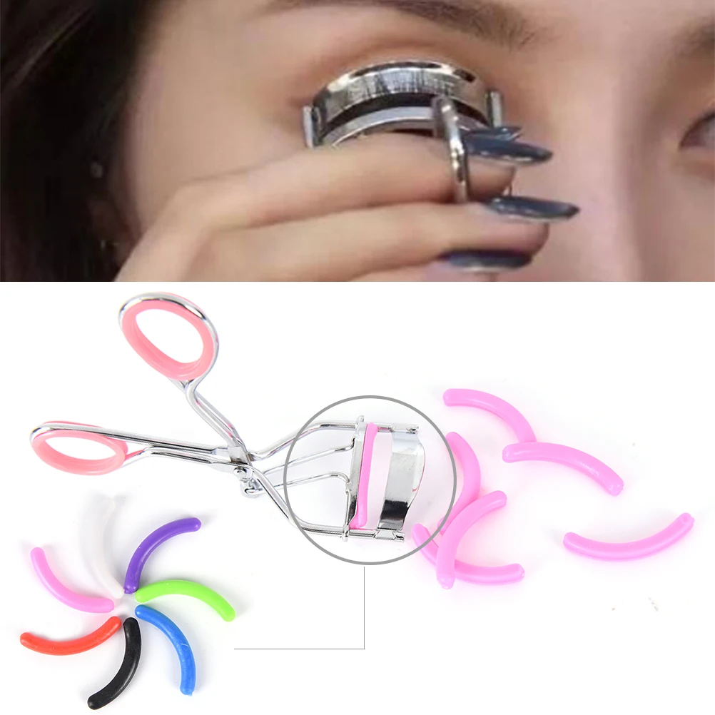 15PCS Eyelash Curler Refill Rubber Pads Plastic Beauty Tool Make Up Replacement 7 Colors Available