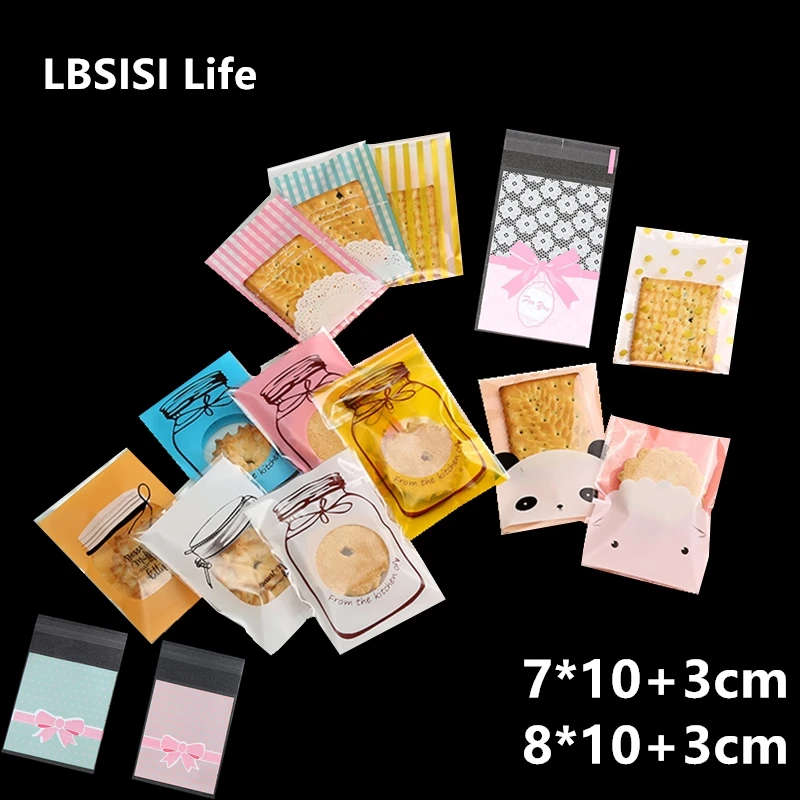 LBSISI Life 100 шт. 7/8*10 + 3 см самоклеящиеся продукты Шоколадное Мыло в пластиковой