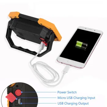 

Portable Handheld Searchlight USB Charging Cable Car Repair Searching Camping Hiking Use Emergency LED Lamps