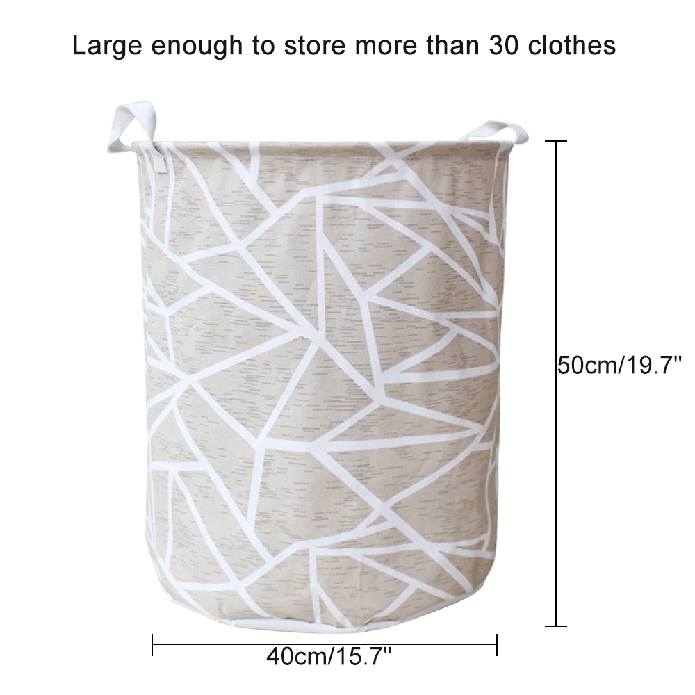 Art Cloth Folding Geometry Dirty Clothes Toys Storage Bucket Dirty Clothes Laundry Basket For Household Storage Basket - Цвет: K