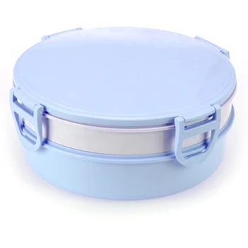 

Snack Candy Storage Box Holder Partition Food Organizer Nut Fruit Melon Storage Tray Blue
