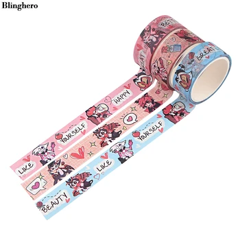 

Blinghero 15mmX5m Colorful Anime Adhesive Tape Washi Paper Tape Hand Account Masking Tape Sticker Office Supply ZC1004