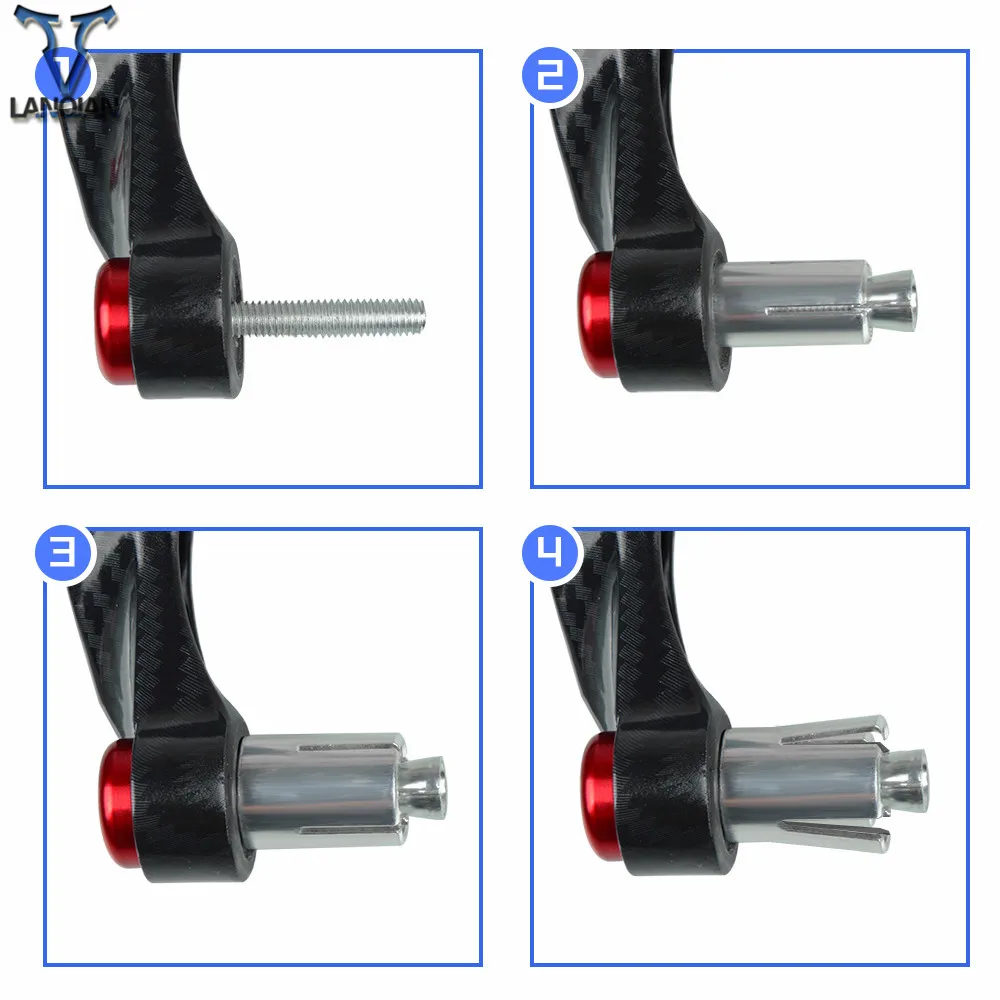 7/8" 22mm motorcycle Accessories motor CNC Aluminum Lever Guard Handlebar Grips Guard Brake Clutch Protector For Honda CBR954RR