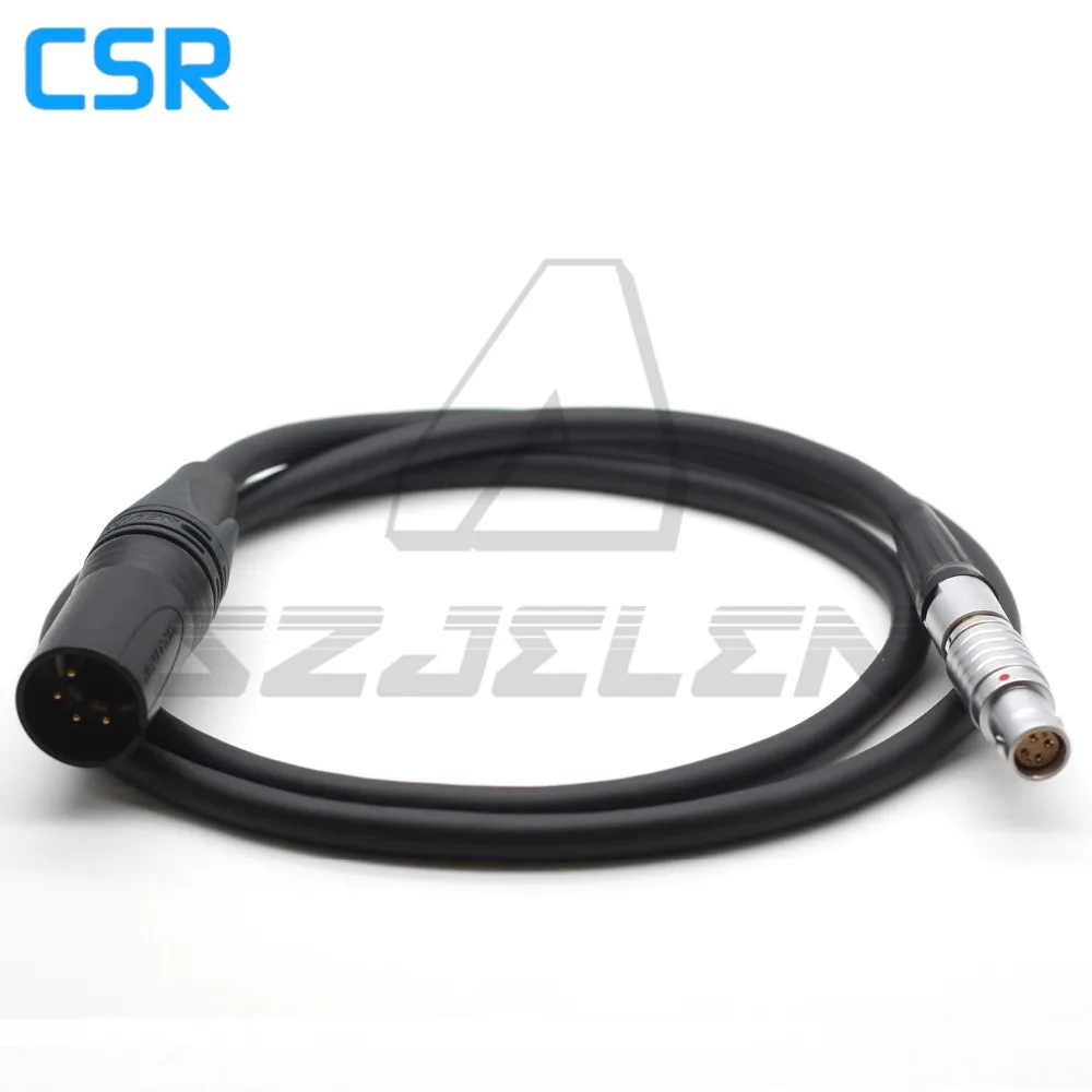 XLR 4pin штекер на 6pin(4+ 2) штекер Женский Для RED Epic/GEmini/RED SCARLET-W/RED RAVEN/RED WEAP кабель питания