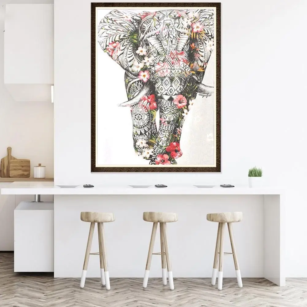 

Diamond Paintings Embroidery Crosses Stitch 30x40cm Animal Elephant Cross Stitch Craft Home Room Wall Decor Embroidery Paintings