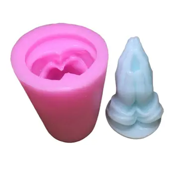 

Pray Silicone Mold DIY 3D Resin Clay Epoxy Mould Fondant Candy Cake Decoration Molds Wax Candle Making Tool