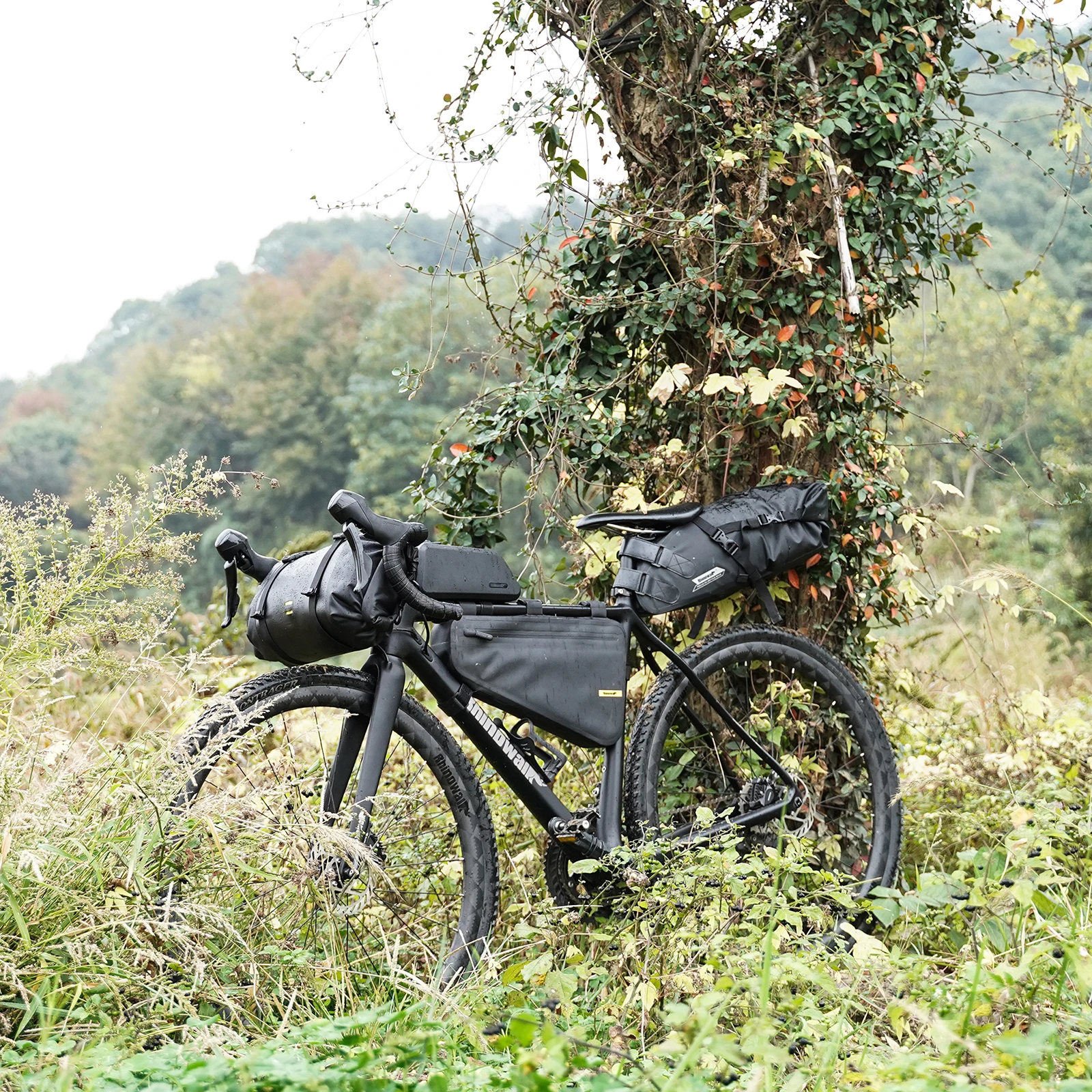 Bicycle Bag ROCKBROS Set Or 1 piece Waterproof Handlebar Pannier Bags Frame Top Tube Bag MTB Saddle Long Distance Cycling