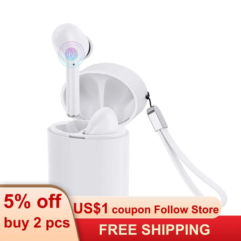 

For Xiaomi Mobile TWS Bluetooth 5.0 Earphone Stereo Wireless Active Noise Cancellation With Mic Handsfree Earbuds Touch Control