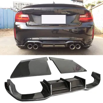 

Carbon Fiber Auto Car Racing Rear Bumper Diffuser Lip Spoiler for BMW 2 Series F87 M2 2016-2019 Bumper Aprons Splitters