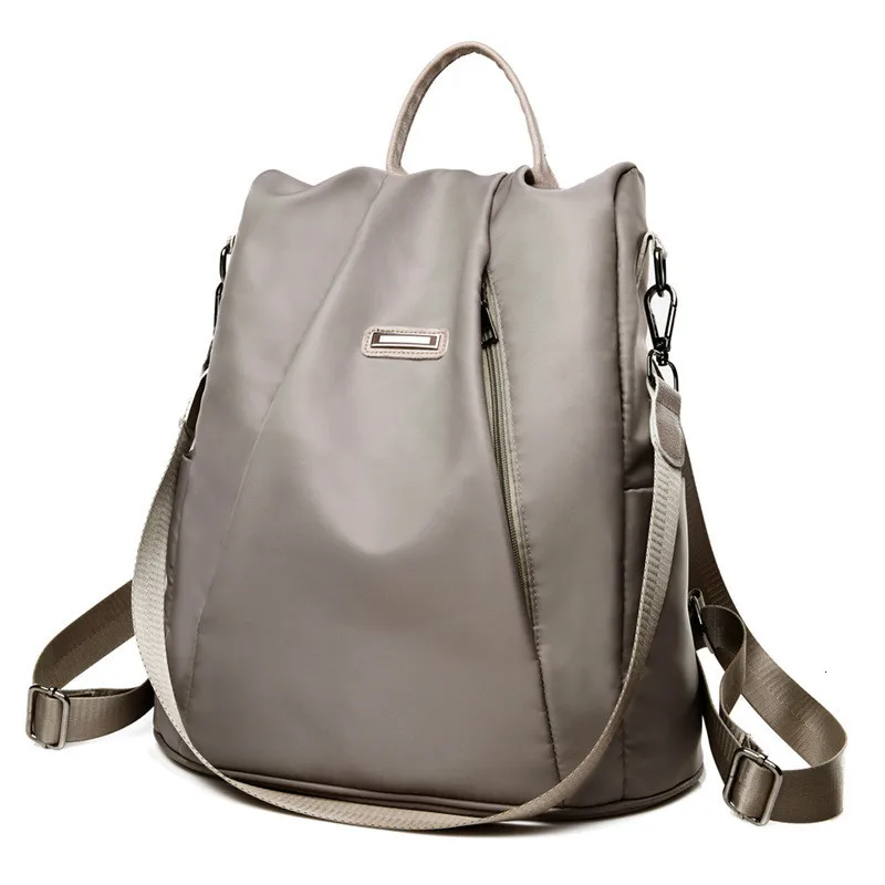 

Business Laptop Anti Theft Backpack Waterproof Purse Oxford Zipper Leisure Soft Handle Solid Travel BackBags For Women&men Bolsa