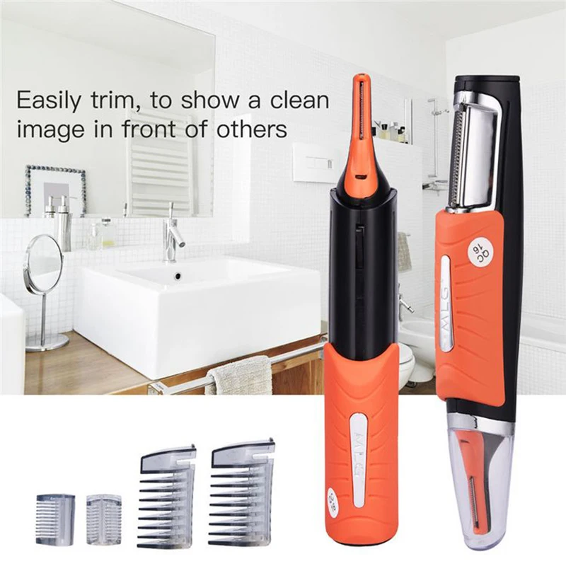 

Micro Precision Eyebrow Ear Trimmer Removal Clipper Shaver Electric Face Care Hair Machine Razor Trimer With LED Light
