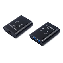 2 port USB3.0 switch Manual Printer Converter Two Computers Share One USB3.0 Device Two In And One Out