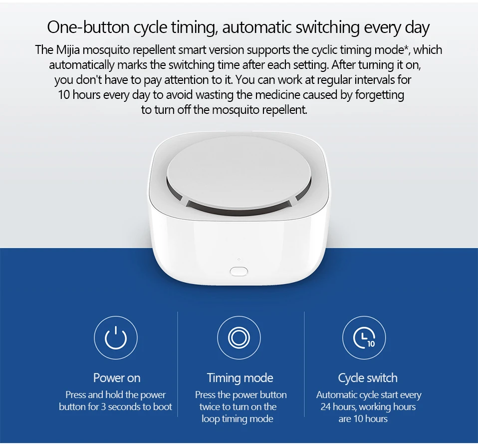 2019 New Xiaomi Mijia Mosquito Repellent Killer Smart Version Phone timer switch with LED light use 90 days Work in mihome AP (1)