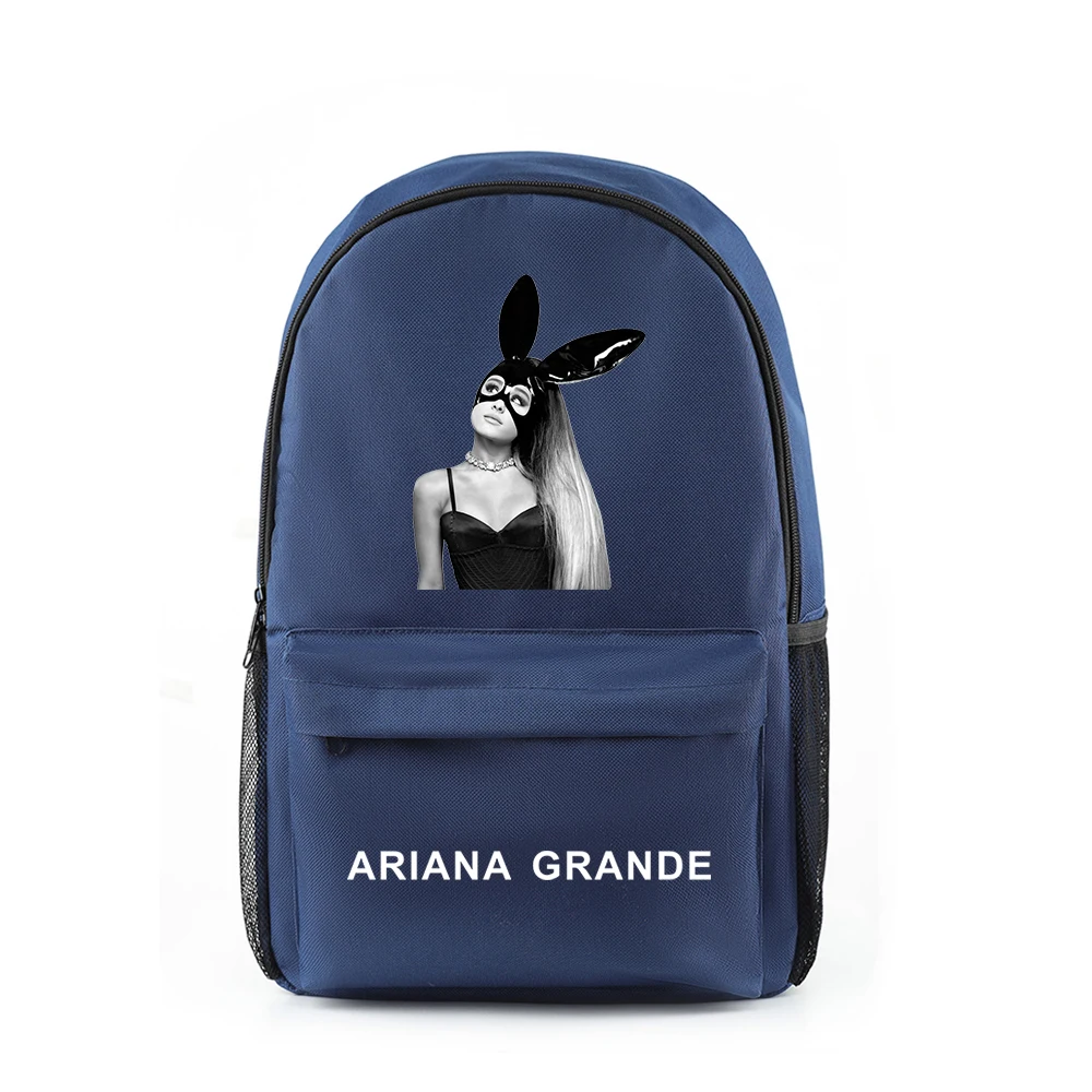 Холщовый Рюкзак на плечо в стиле Харадзюку певец с принтом логотипа Ariana Grande и