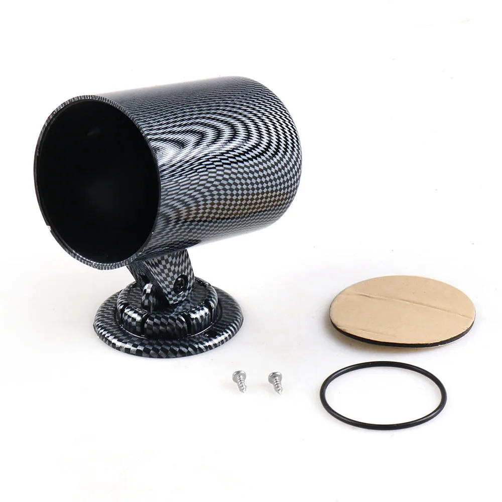 52mm-Gauge-Pod-Universal-Gauge-Cup-Car-Mount-Holder-Carbon-Black-Single-Auto-Car-Meter-Pods_副本