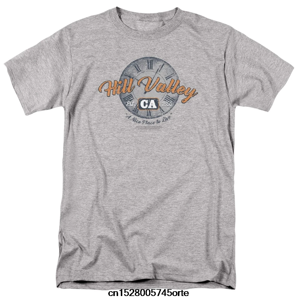 Printed 2020 camiseta BACK TO THE FUTURE HILL VALLEY MEN'S REGULAR FIT T-SHIRT Women T-Shirt | Мужская одежда