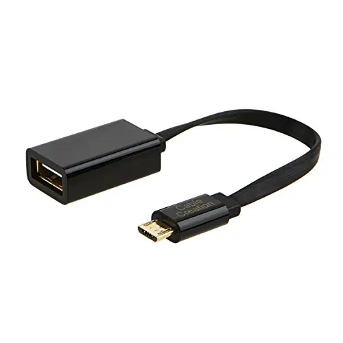 Micro USB 2,0 OTG кабель, плоский на ходу адаптер, Micro USB мужчина к USB Женский совместимый samsung S7 S6 Edge S4 S3 Android - Цвет: Black