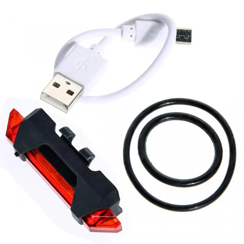 Велосипедная фара, перезаряжаемая светодиодный задний фонарь USB безопасность заднего хвоста Предупреждение Велоспорт свет портативный велосипед вспышка супер яркий