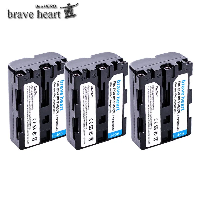 МА/ч. аккумулятор NP-FM500H bateria NP FM500H батарея для sony A200 A350 A700 A900 A300 A550 A350 A850 A560 A580 SLT-A57 a58 камера - Цвет: 3battery