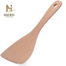 New Style Cooking Ladel Wood Spatula Ko Muk Old Paint Wooden Turner Non-stick Pot Spatula