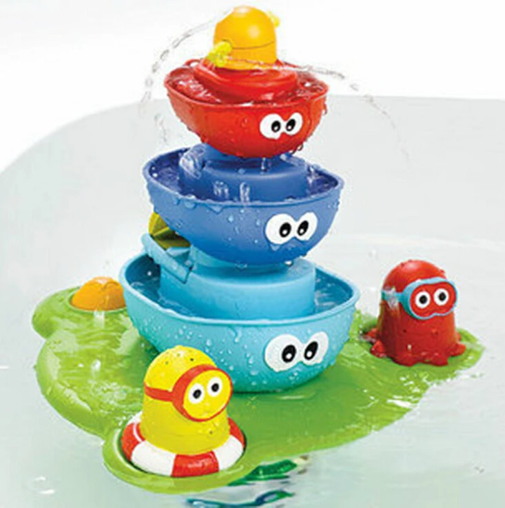 

[Funny] Baby bath Playing water tool toy play taps/buttressed music spray shower electronic spray water bathroom toys kids gift