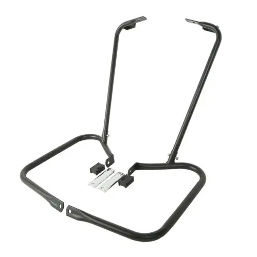 Подсидельная мотоциклетная сумка кронштейн для Харли Электра Glide Road King FLHT FLHR 97-08 - Цвет: Black