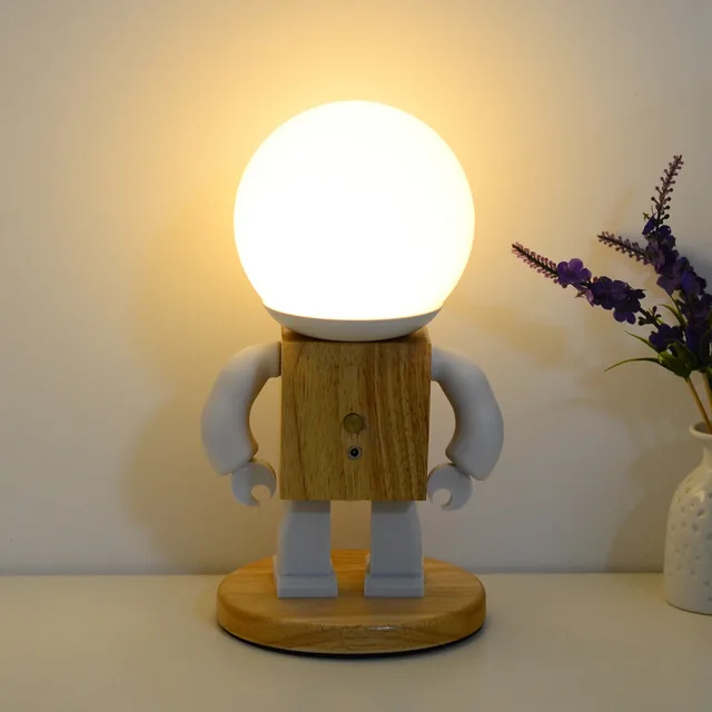 Nordic Desk Lamp Boys Bedside Modern Robot Table Lighting Living Room Bedside Decoration Read Night Sleep Lamp Children s Lights