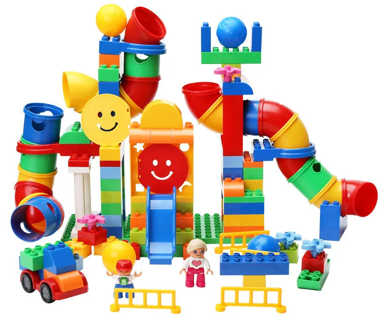 Высокое качество большие строительные блоки игрушки Веселая игровая площадка запчасти совместимы