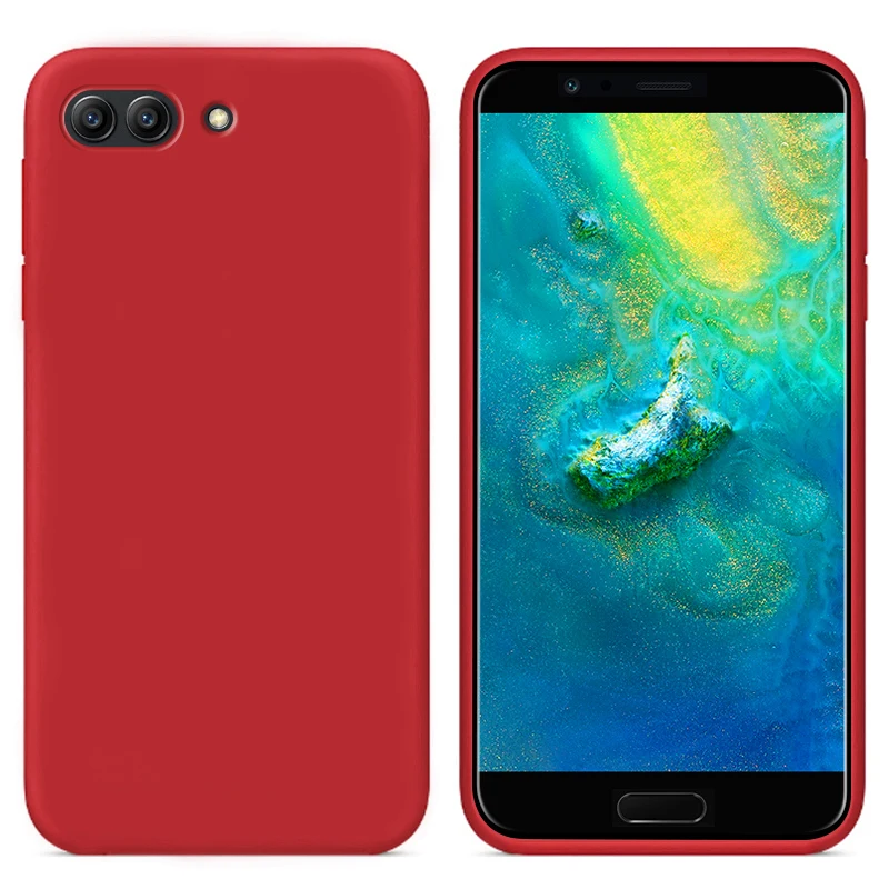 

Luxury Liquid Silicone Case For Huawei Honor View 10/Honor V10 BKL-AL20 BKL-AL09 Cell Phone Soft Back Cover