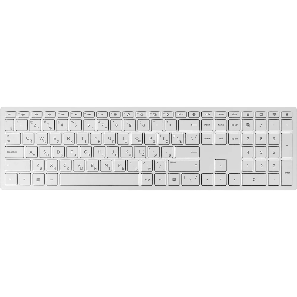 Клавиатура HP Pavilion 600 белый USB беспроводная slim